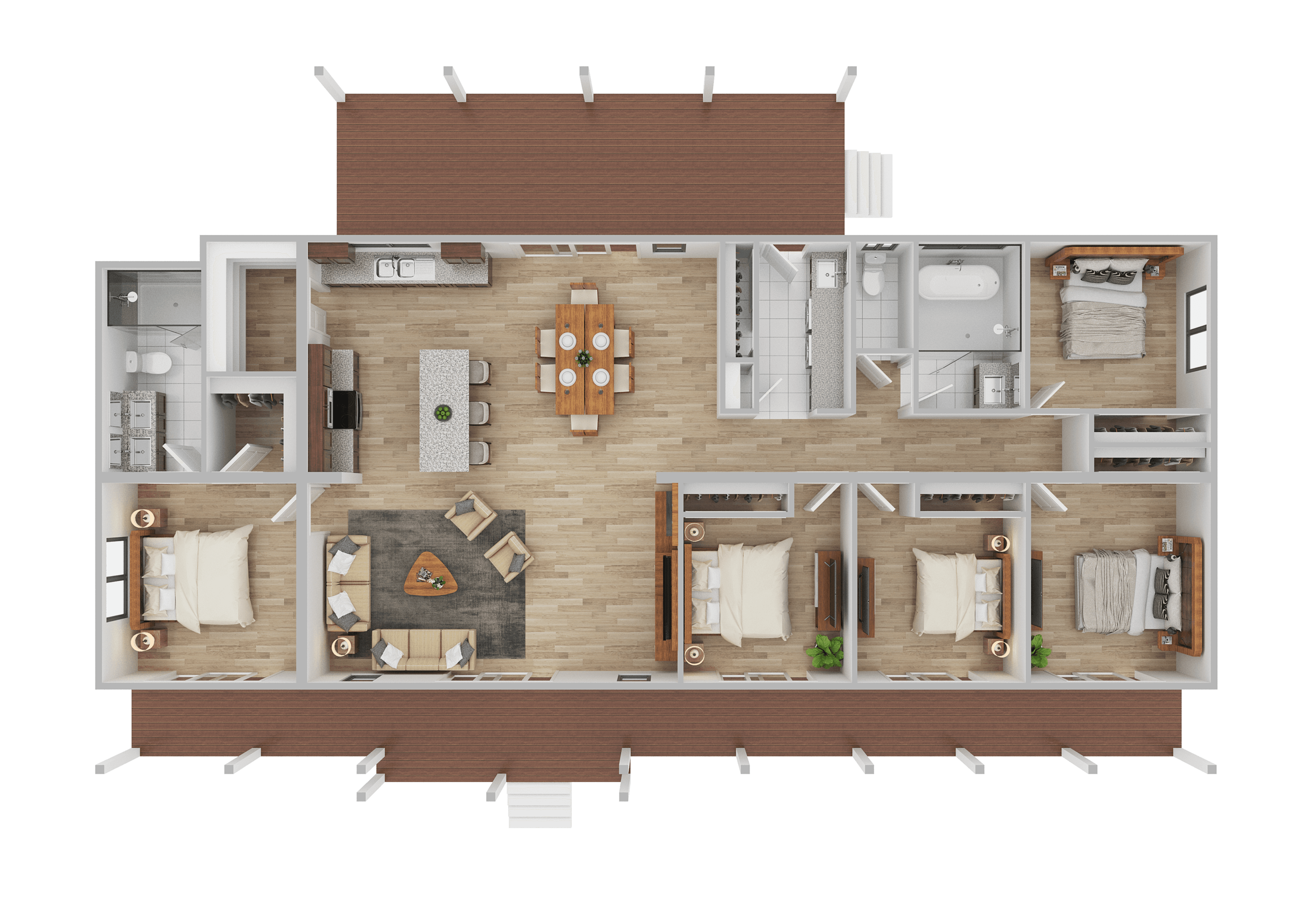 Oly Homes 5 bedroom Bribie modular family home
